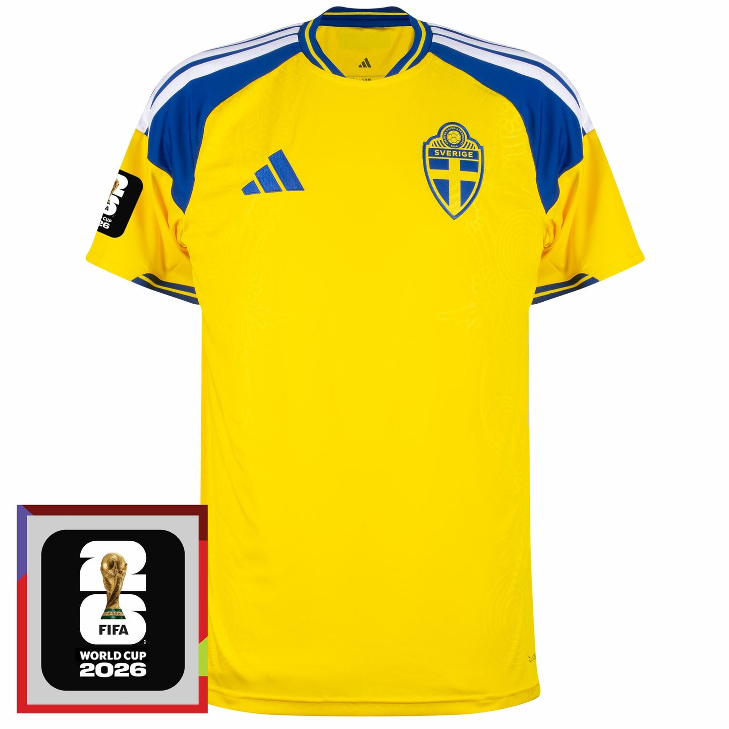 Sweden Home Fan Jersey 2026-2027 World Cup 2026 Patch Go Jersey