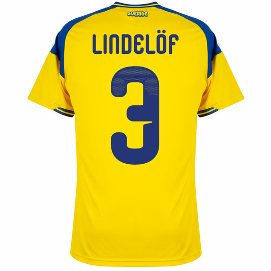 Sweden Home Elanga 11 Fan Jersey Shirt 2026-2027 World Cup Go Jersey