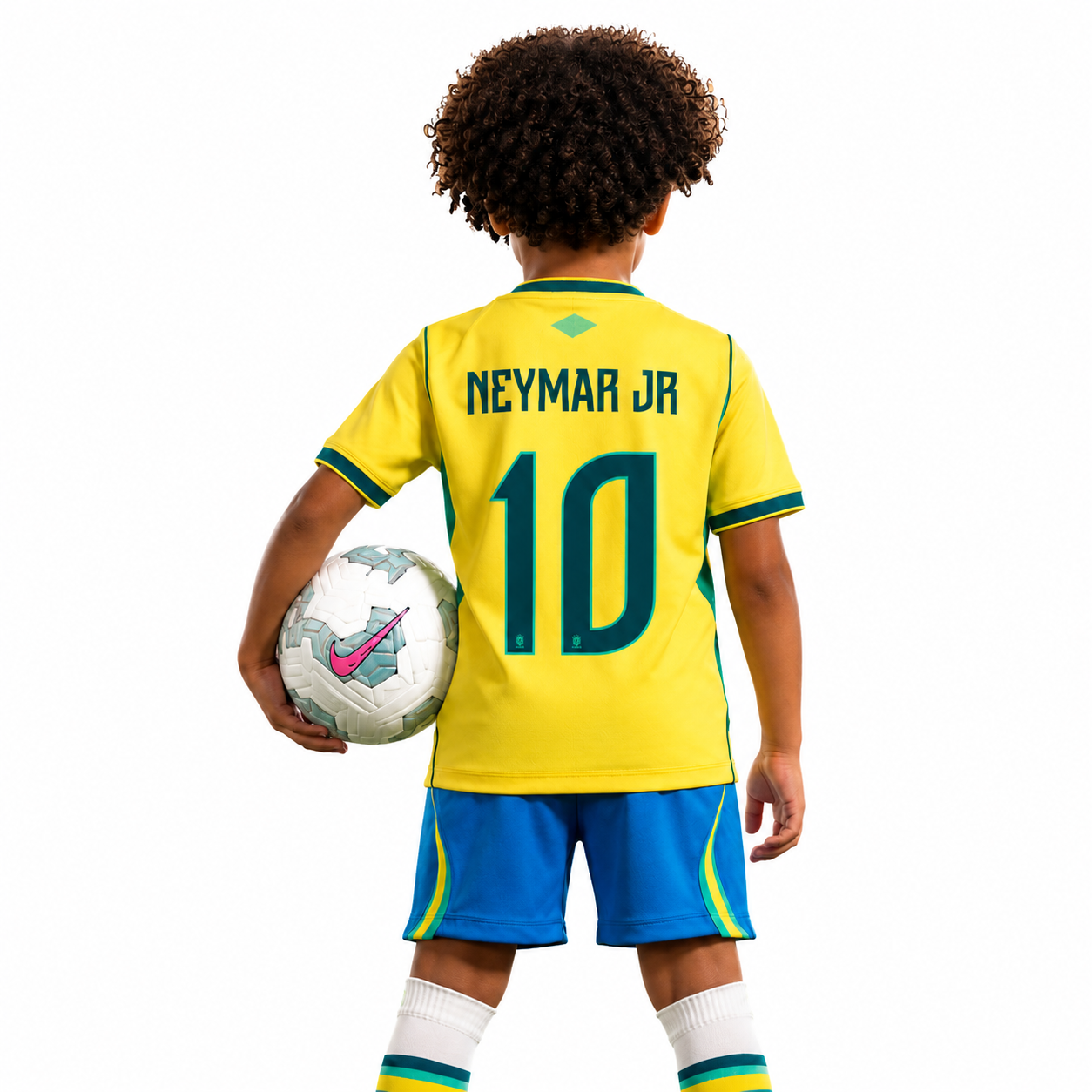 Brazil 2026 World Cup I Home - Kids Kit #NEYMAR JR - 10 Go Jersey