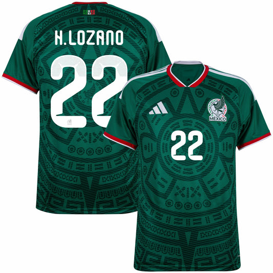 Mexico Home Fan Jersey H.Lozano 22 Shirt 2026-2027 GoJersey
