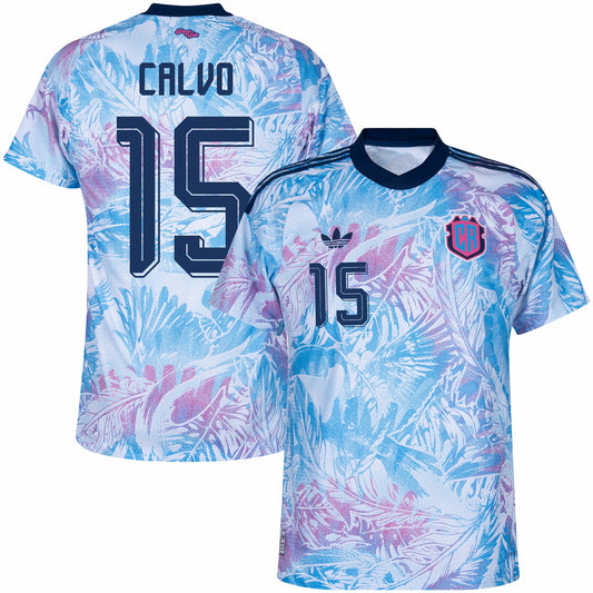 Costa Rica Player Version Away Calvo 15 Shirt 2026-2027 GoJersey