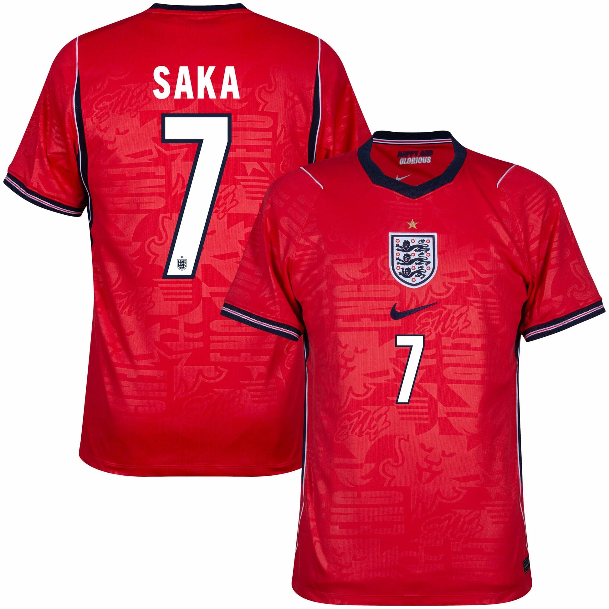 England Away Fan Jersey Saka 7 Shirt 2026-2027 GoJersey