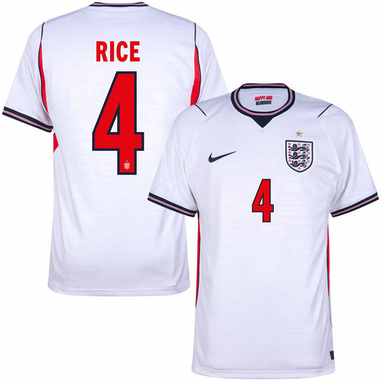 England Home Fan Jersey Rice 4 Shirt 2026-2027 GoJersey