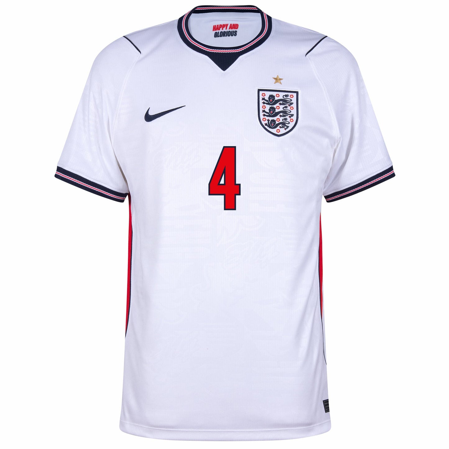 England Home Fan Jersey Rice 4 Shirt 2026-2027 GoJersey