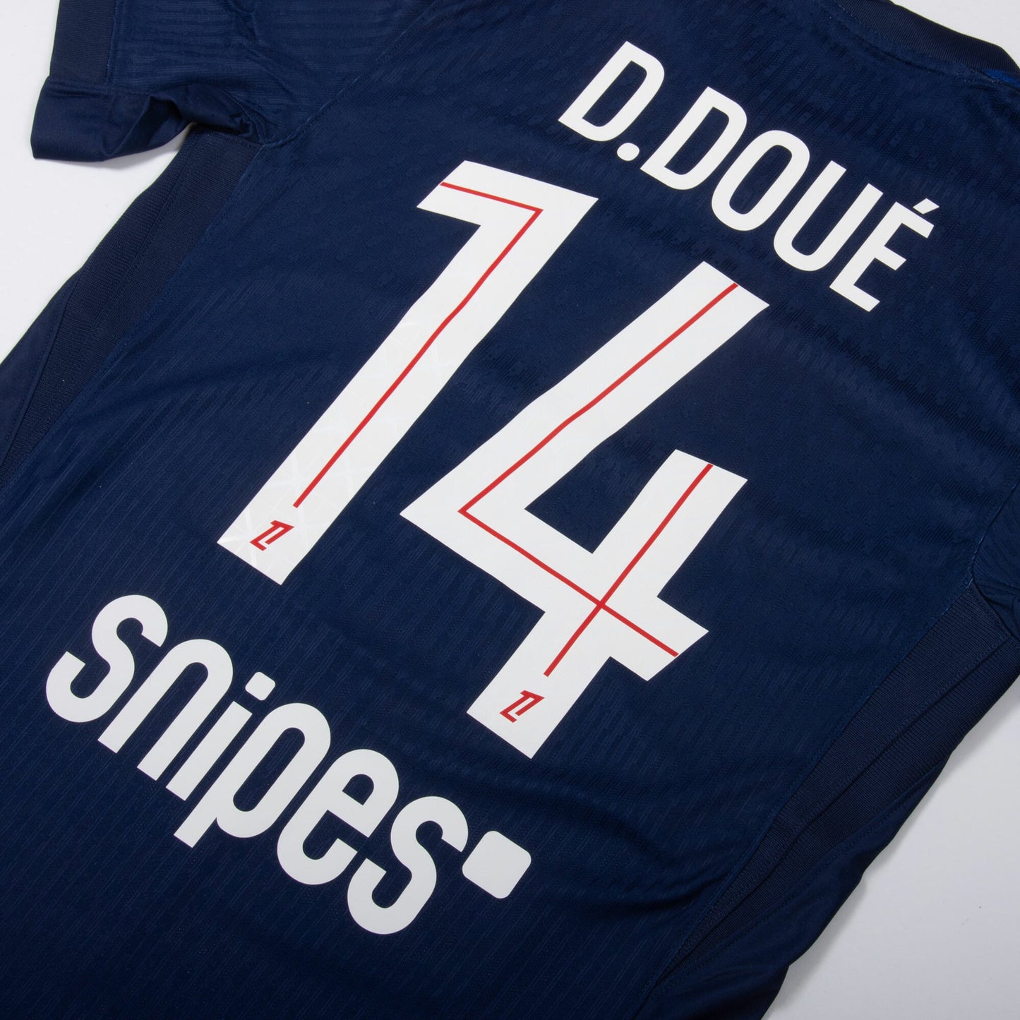 PSG Dri-Fit ADV Home D.Doué 14 Fan Jersey Shirt 2025-2026 (Official Ligue 1 Printing) Go Jersey