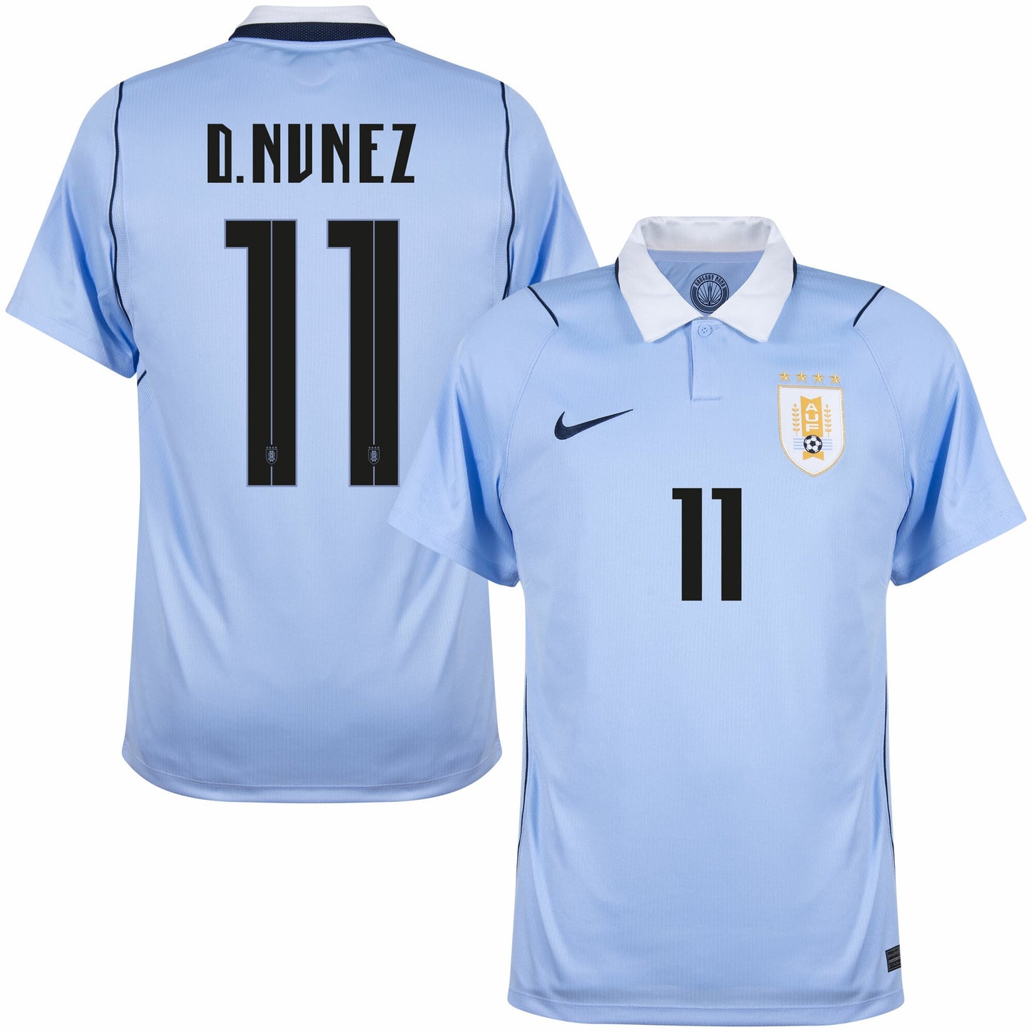 Uruguay Home D. Nunez 11 Fan Jersey Shirt 2026-2027 (Fan Style Printing) Go Jersey