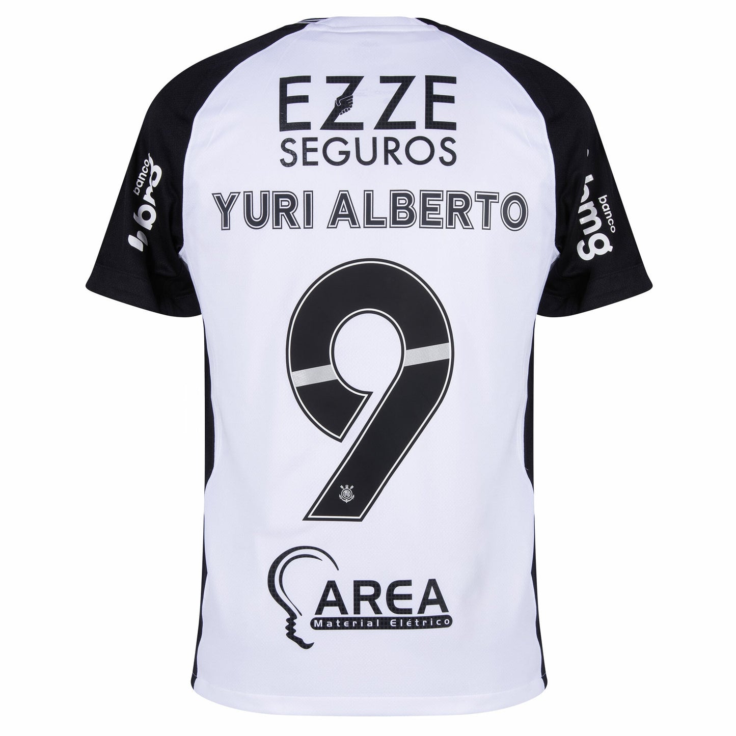 Corinthians Home Fan Jersey Yuri Alberto 9 Shirt incl. Sponsor Set 2025-2026 Go Jersey