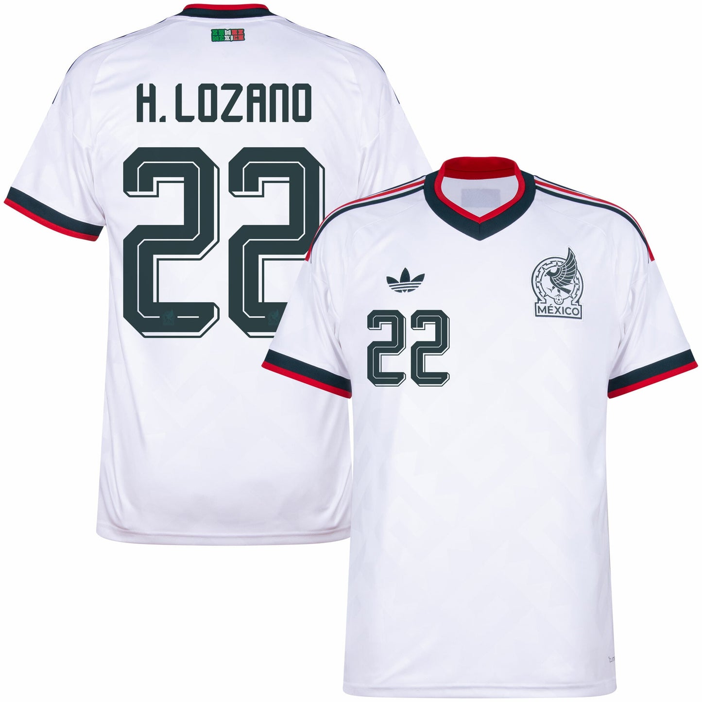 Mexico Away Fan Jersey H.Lozano 22 Shirt 2026-2027 GoJersey