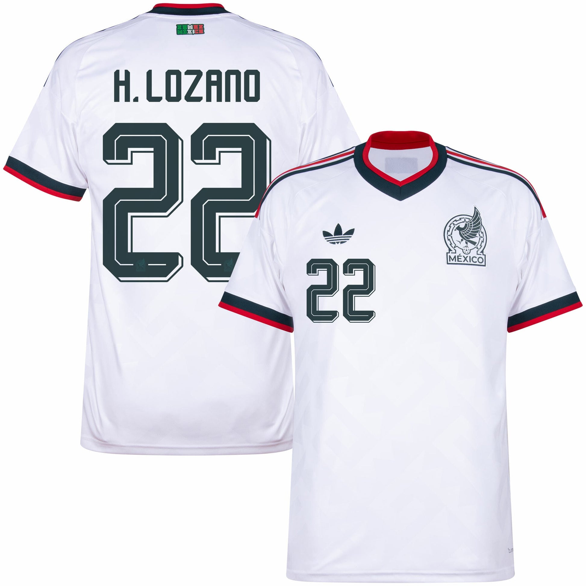 Mexico Away Fan Jersey H.Lozano 22 Shirt 2026-2027 GoJersey