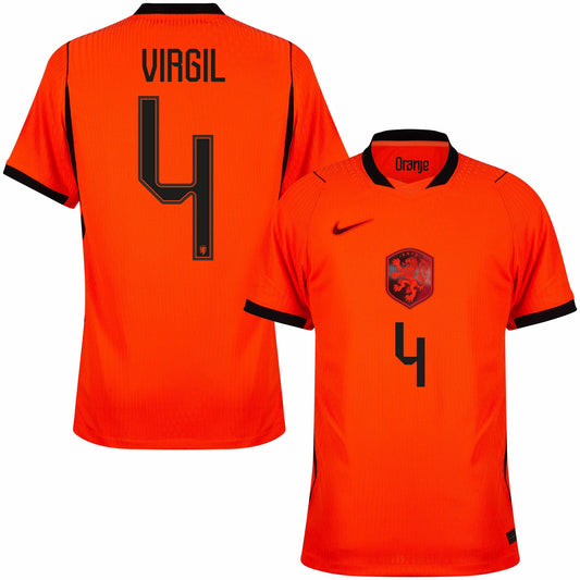 Holland Aero-Fit Match Home Fan Jersey Virgil 4 Shirt 2026-2027 GoJersey