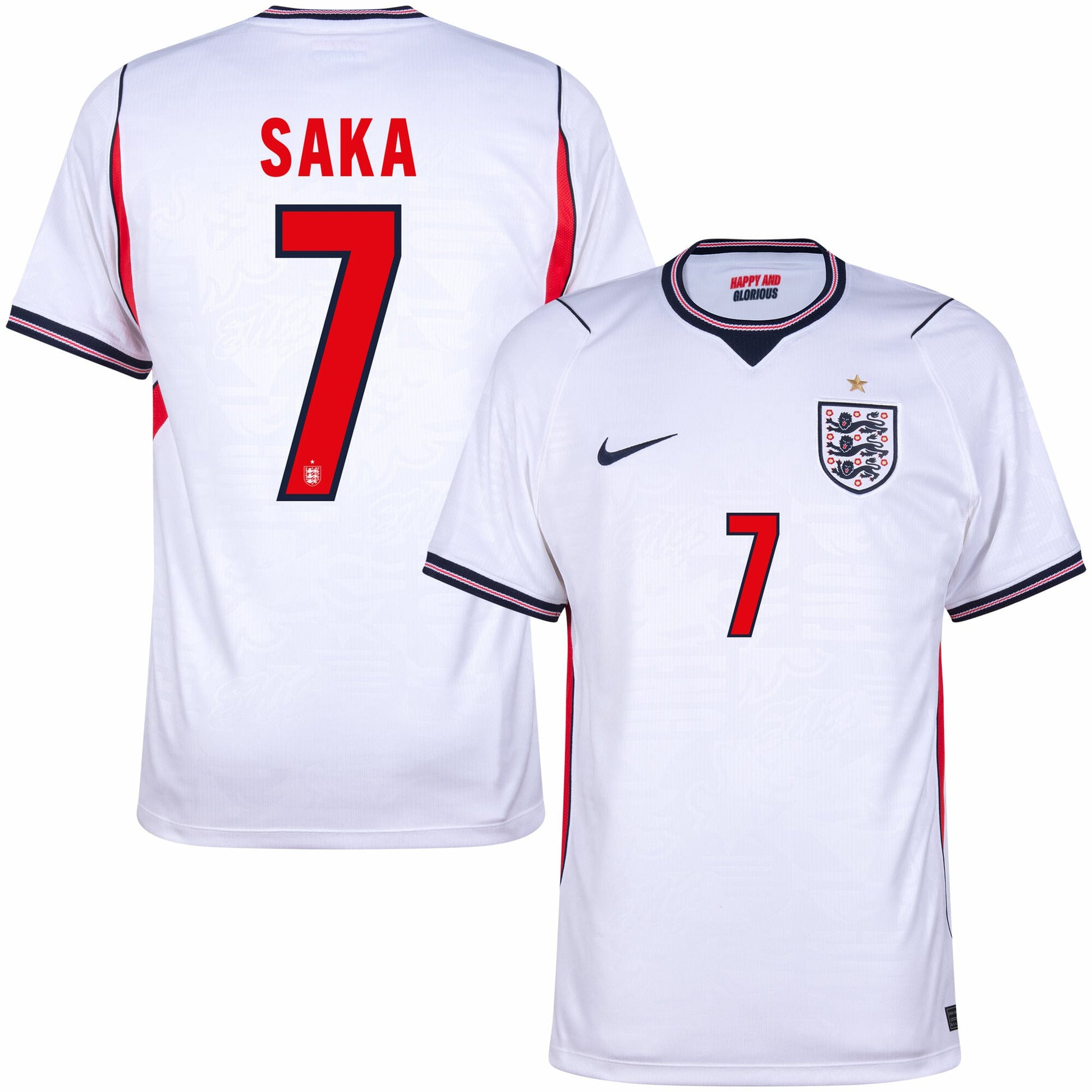 England Home Fan Jersey Saka 7 Shirt 2026-2027 GoJersey