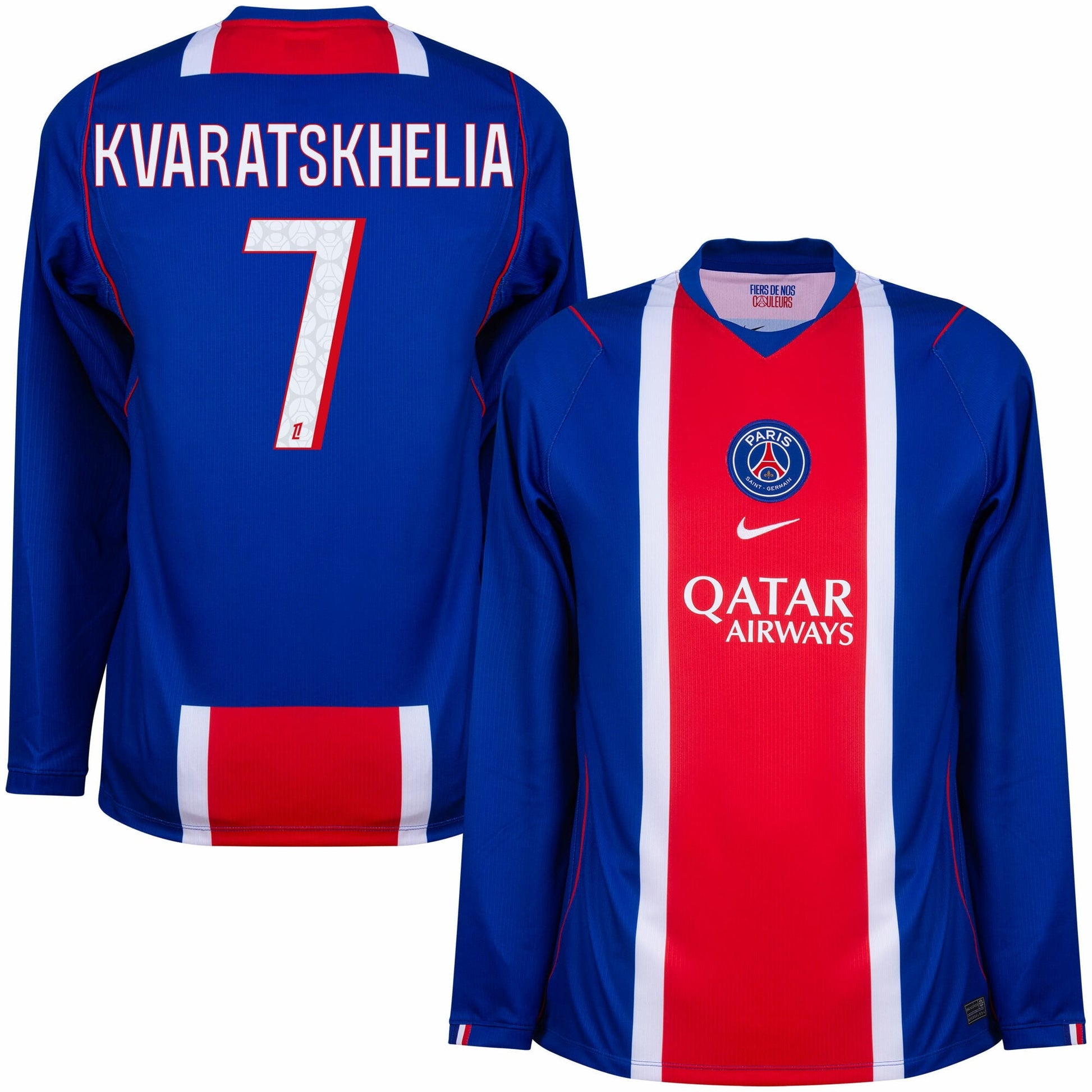PSG Paris Saint Germain Home Kvaratskhelia 7 L/S Fan Jersey 2026-2027 Go Jersey