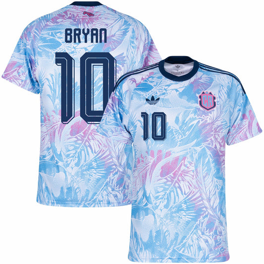 Costa Rica Away Fan Jersey Bryan 10 Shirt 2026-2027 GoJersey