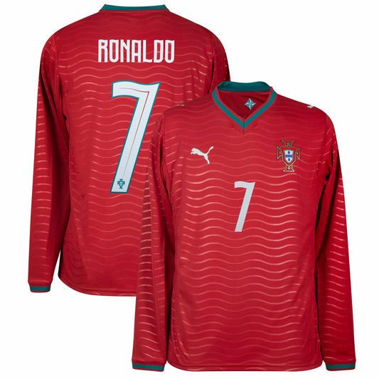 Portugal Ronaldo 7 Home L/S Fan Jersey 2026 World Cup Go Jersey
