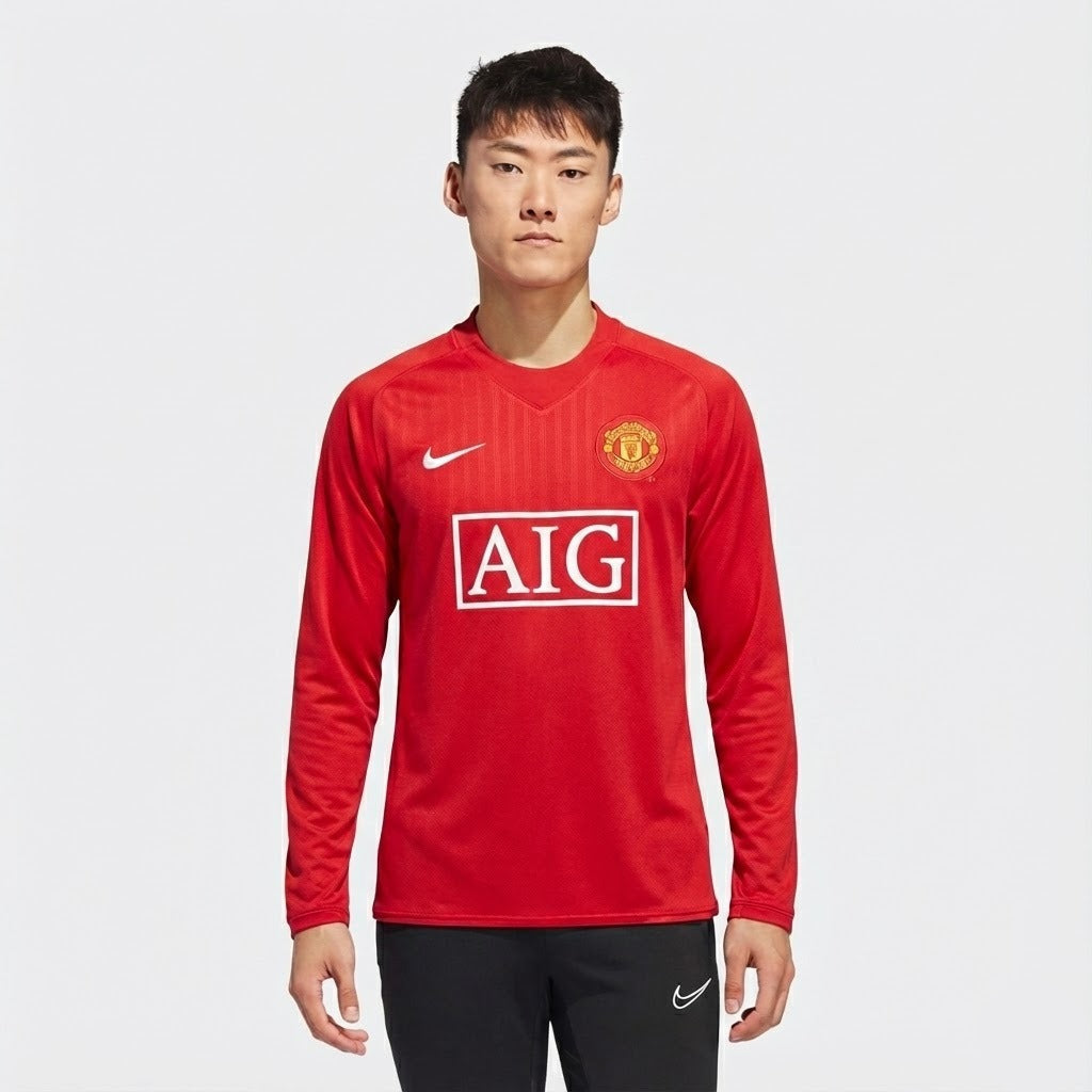 Jersey Manchester United 2007 Home Retro Long Sleeve Go Jersey