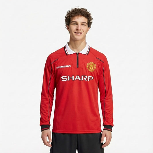 Jersey Manchester United 1998 Home Retro Long Sleeve Go Jersey