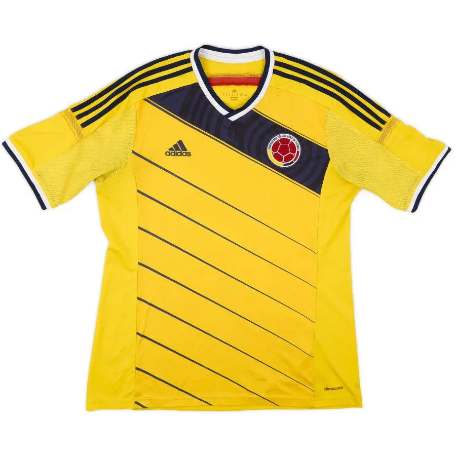 Retro Colombia Home Jersey 2014 James Go Jersey