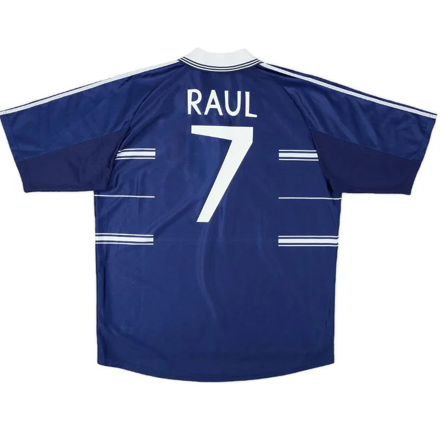 Raul #7 Real Madrid Away Retro Jersey 1998/99 Go Jersey