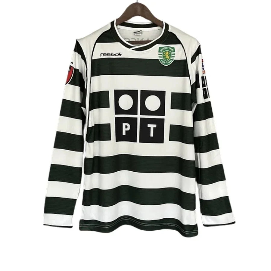 Sporting Home Long Sleeve Retro Jersey 2002/03 Go Jersey