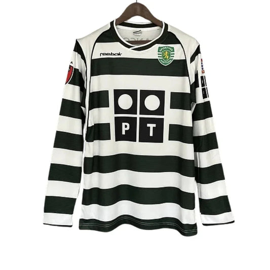 Sporting Home Long Sleeve Retro Jersey 2002/03 Go Jersey