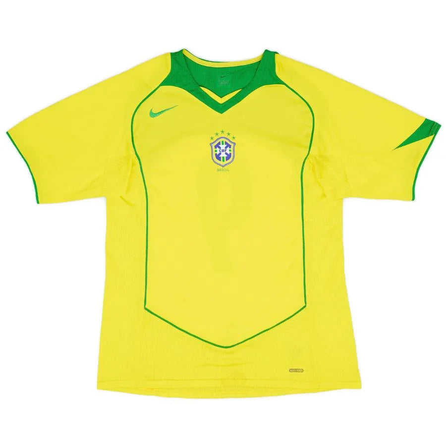 Brazil Home Retro 2004 Go Jersey