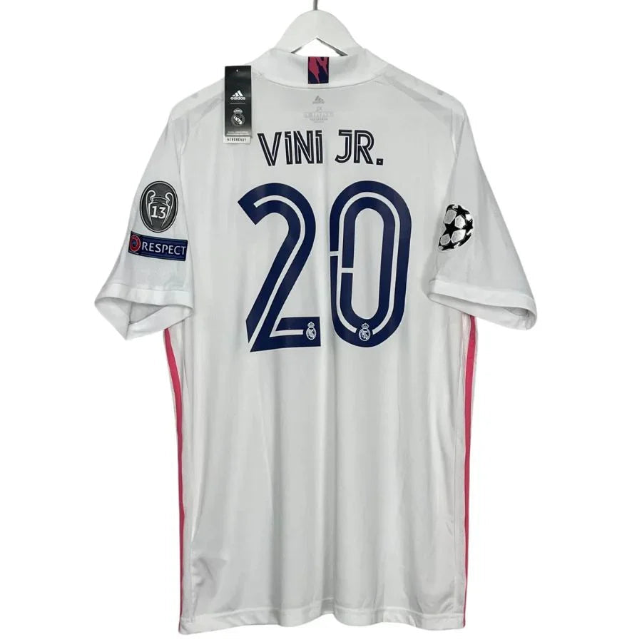 Real Madrid Home Fan Jersey 2020/21 Vini Jr. 20 Go Jersey