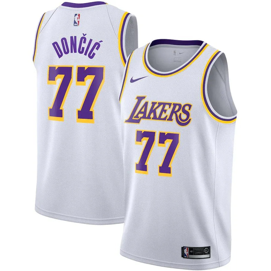 Luka Dončić Los Angeles Lakers Nike Unisex Swingman Jersey – Icon Edition – White Go Jersey