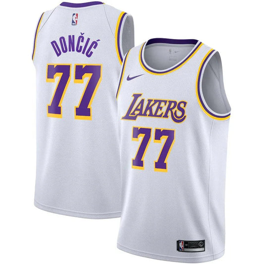Luka Dončić Los Angeles Lakers Nike Unisex Swingman Jersey – Icon Edition – White Go Jersey