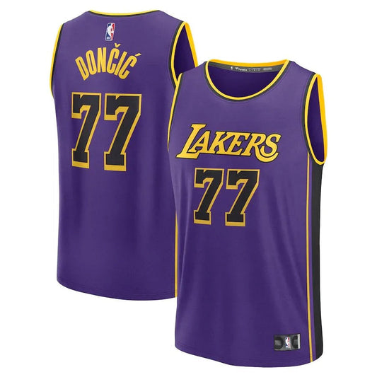 Luka Dončić Los Angeles Lakers Nike Unisex Swingman Jersey – Icon Edition – Purple Go Jersey