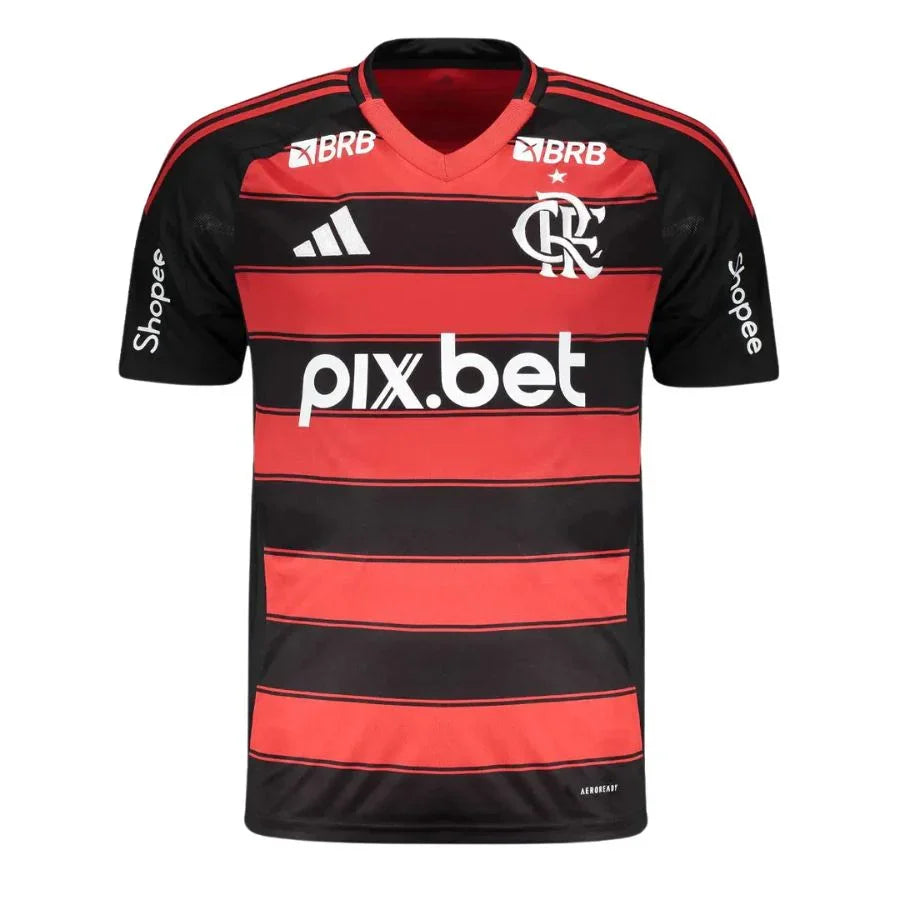 Flamengo Home Fan Jersey 2025/26 Full Sponsor GoJersey