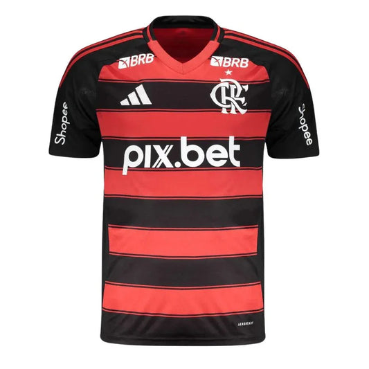 Flamengo Home Fan Jersey 2025/26 Full Sponsor GoJersey
