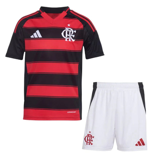 Kids Kit Flamengo Home Fan Jersey 2025/26