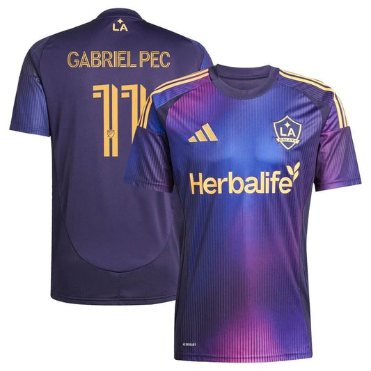 LA Galaxy Gabriel Pec 11 Away Fan Jersey 2025/26 Go Jersey