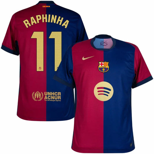Barcelona Raphinha 11 Home Fan Jersey 2024/25 Go Jersey