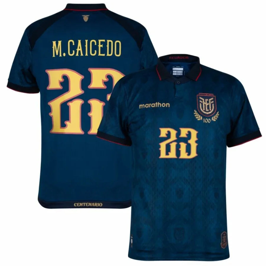 Ecuador M. Caicedo 23 Away Fan Jersey 2024/25 Go Jersey