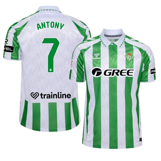 Real Betis Antony 7 Home Fan Jersey 2024/25 Go Jersey