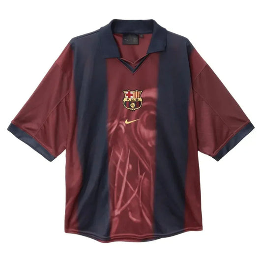 Travis Scott x FC Barcelona Retro 2000/01 Home Player Version GoJersey