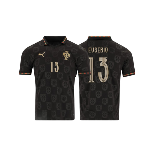 Portugal World Cup Fan Jersey Black Panther 2026 #13 Eusebio Go Jersey