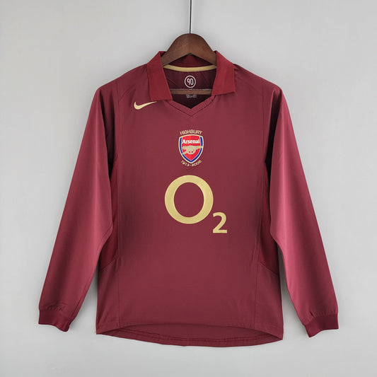 Jersey Longsleeve Arsenal 05/06 Bordo Go Jersey