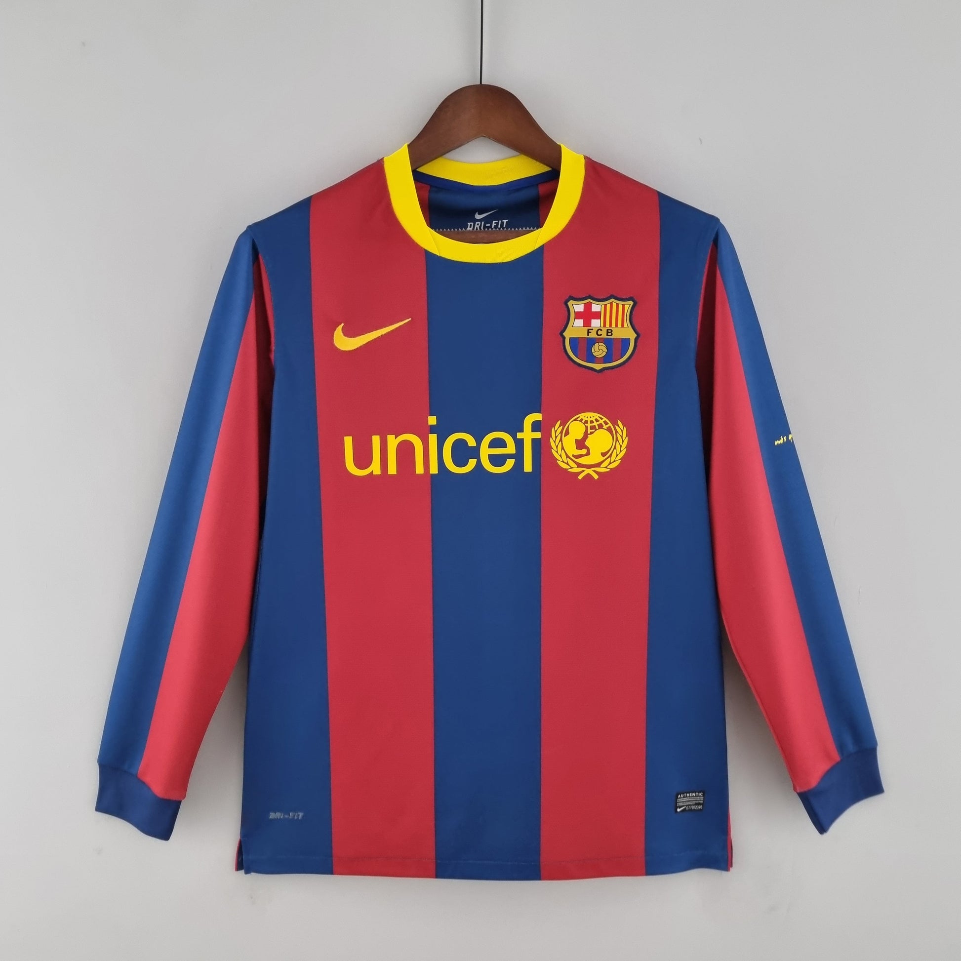 Jersey Longsleeve Barcelona 10/11 Grená Go Jersey