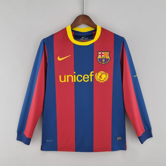 Jersey Longsleeve Barcelona 10/11 Grená Go Jersey
