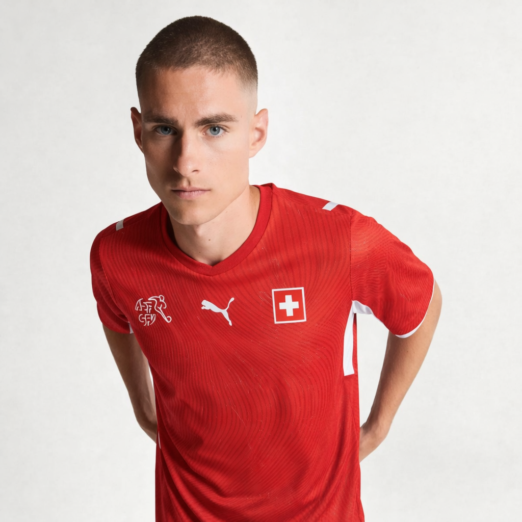 Switzerland Home Player Version World Cup 2026 GoJersey