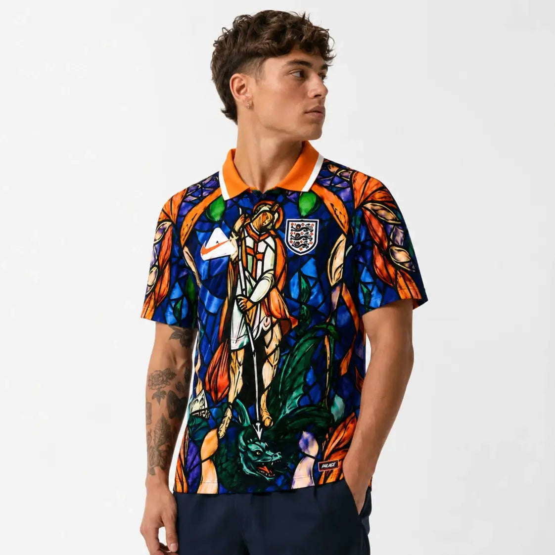 England x Palace 2026 Pro Football Pewter Grey Go Jersey
