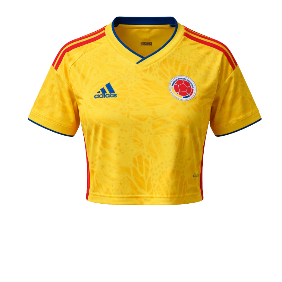 Colombia Home Cropped Jersey Women’s World Cup 2026 Go Jersey