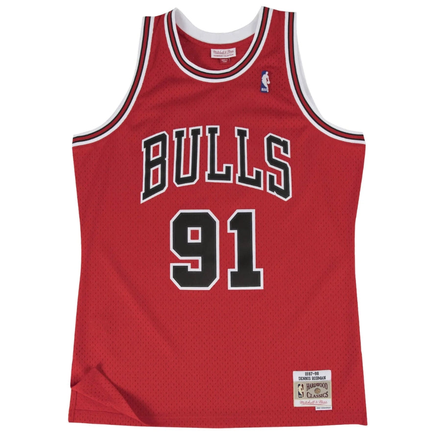 Regata NBA Chicago Bulls 1997/98 Mitchell & Ness Hardwood Classics Swingman Dennis Rodman Go Jersey