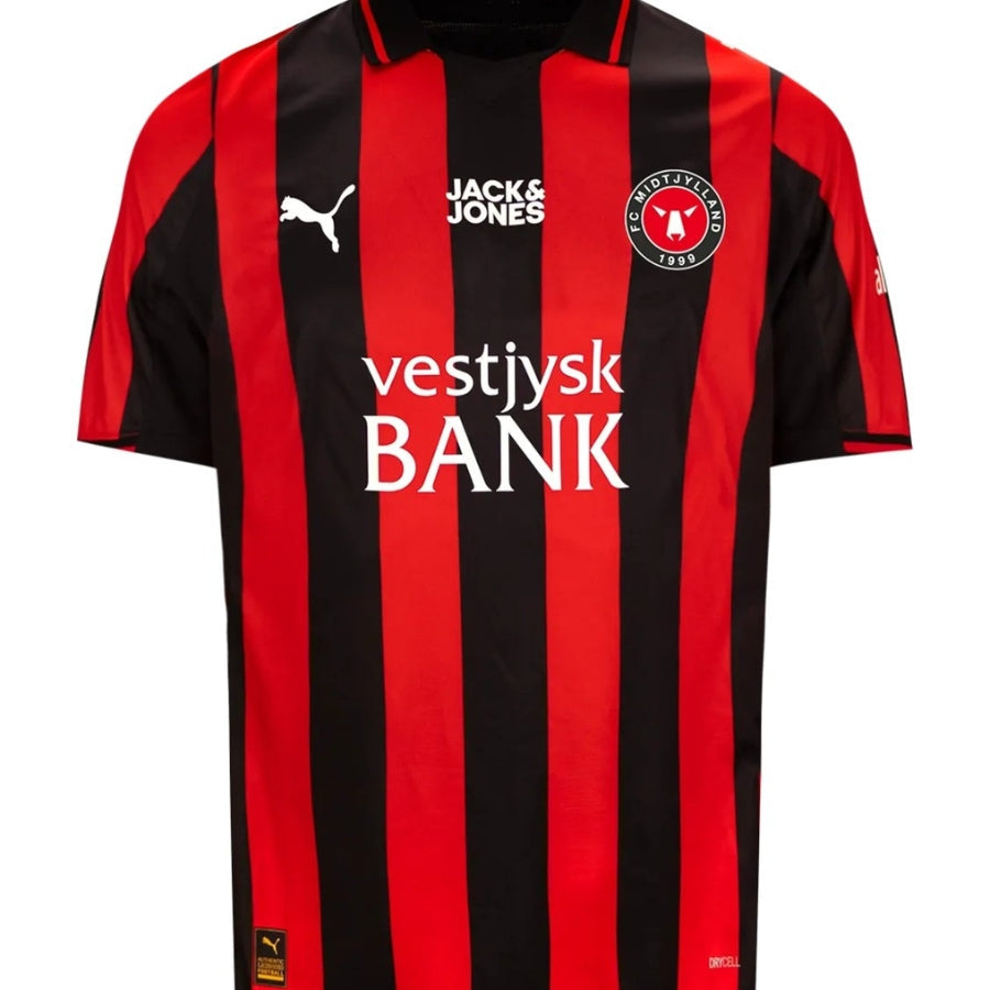 Midtjylland Home Fan Jersey Shirt 2025-2026 Go Jersey