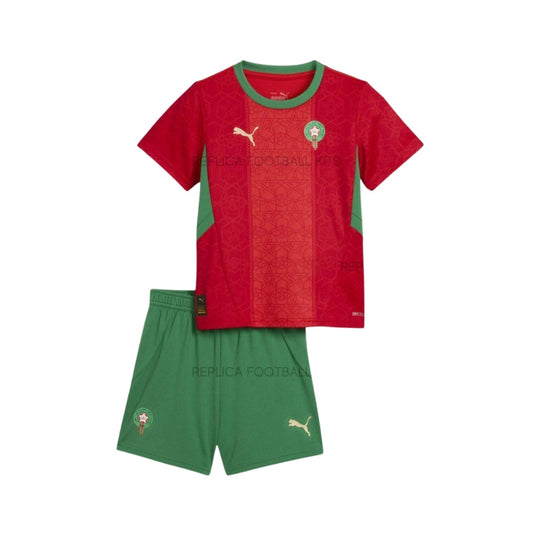 Kids Kit Marocco Home Jersey 2025 Go Jersey