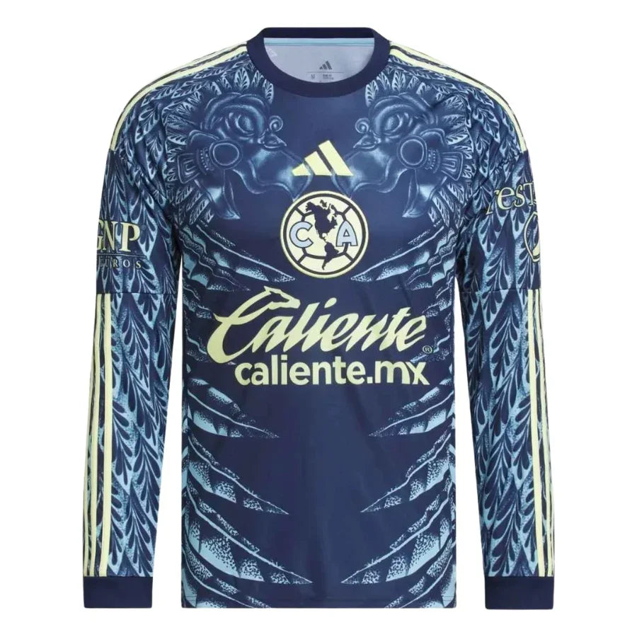 Club América Away Fan Jersey Long Sleeve 2025/26 Go Jersey