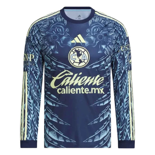 Club América Away Fan Jersey Long Sleeve 2025/26 Go Jersey