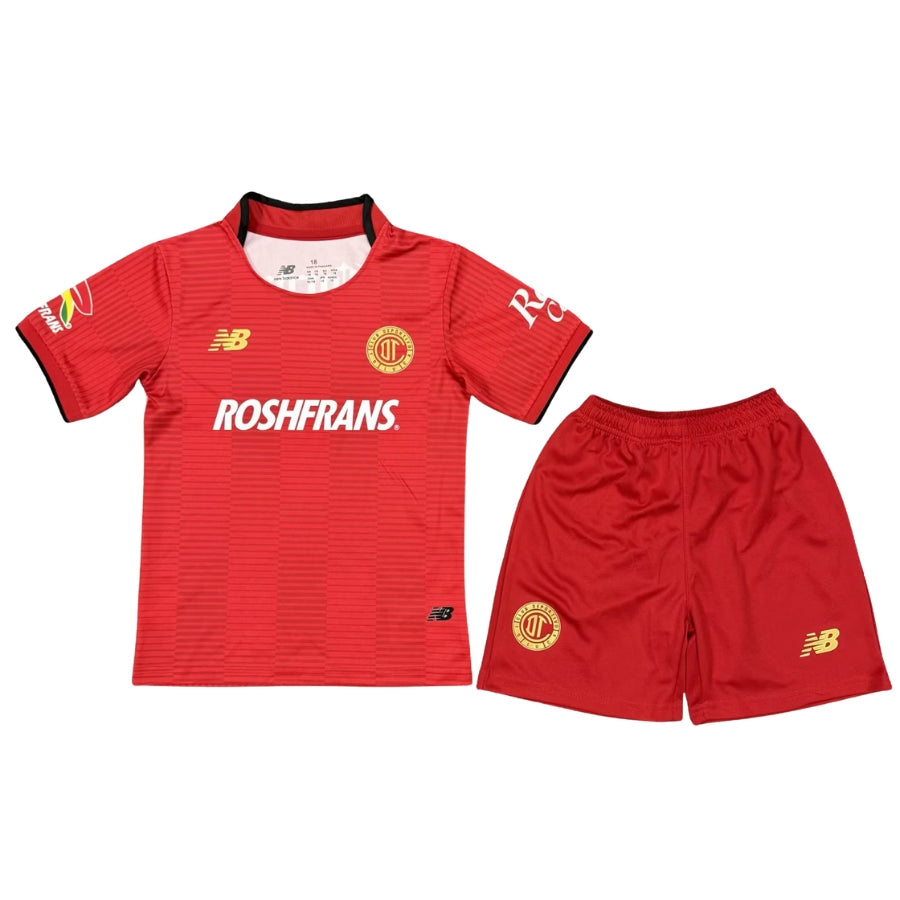 Kids Kit Deportivo Toluca Home Fan Jersey 2025/26 Go Jersey